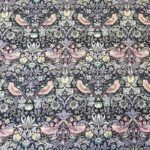 Liberty stof – Strawberry Thief gråblå