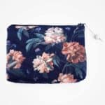 Maketuppung/toilettaske Liberty Decadent Blooms sort/fersken