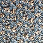 Liberty stof - Brighton blossom blå/fersken