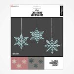 Snefnug 9stk. ass. farver inkl. tråd