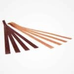 Stjernestrimler m glitter kobber/brun 15x420mm 8stk