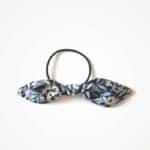 Hårelastik med Liberty Sløjfe brighton blossom blå-fersken