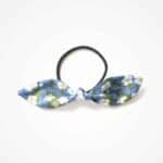 Hårelastik med Liberty Sløjfe Mitsi blå