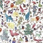 Liberty stof - Jul hvid