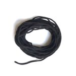 Blød elastik Sort 2.8mm 5 meter