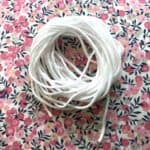 Blød elastik Hvid 2.8mm 5 meter