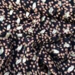 Chiffon Sort/gylden med guld