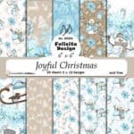 Joyful Christmas 30 ark 15x15cm karton
