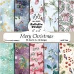 Merry Christmas 30 ark 15x15 karton