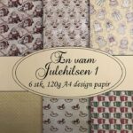 En varm julehilsen 1 A4 papir 6 ark