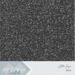 Glimmerkarton Sort a4 6 ark