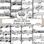 Music All  Over  A6 Karton 24 ark (8x3 slags