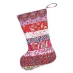 Julesok Patchwork Liberty Rød