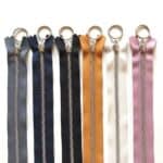 alu lynlås YKK 4 mm alu fast m ring rosa 35cm