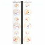 Gavemærker Cute Bear and Bunny 12x2 design