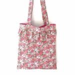 Shopper/taske med flæse og foer