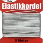 Sølv elastik 5 m