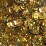 Pailletter Guld glitter 6 mm ca. 500stk