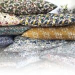 2 pudebetræk liberty strawberry thief petrol 60x60 + 2 i støvet blå strawberry thief organic