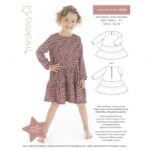 minikrea Kjole med flæse str 92-104