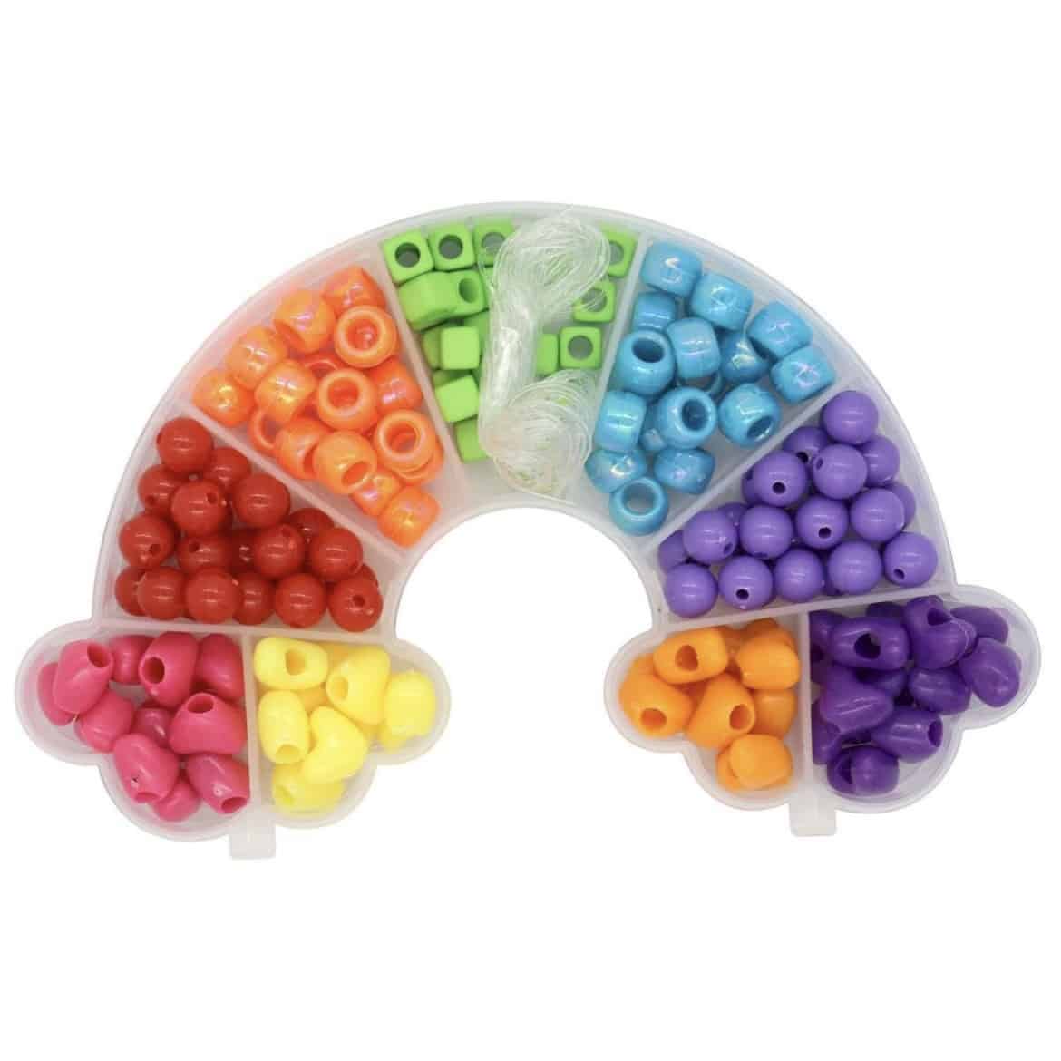 bp0008 Perlesæt Regnbue - Billede 1